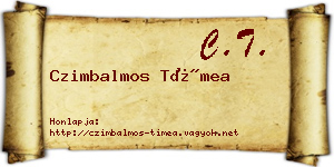 Czimbalmos Tímea névjegykártya